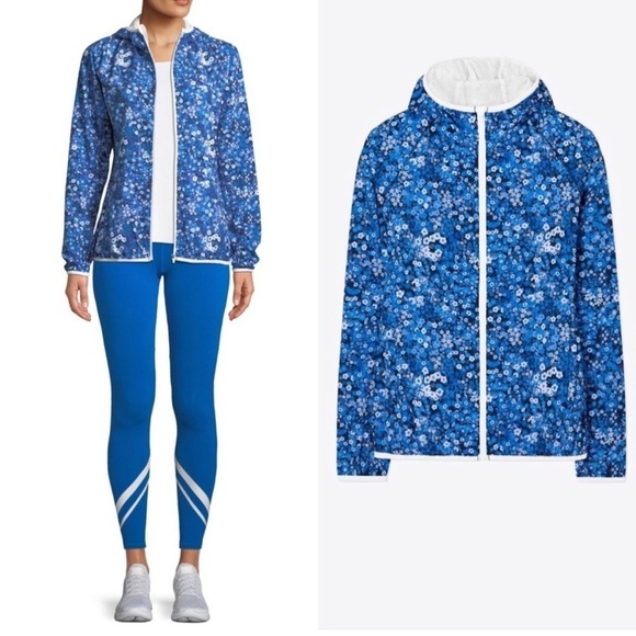 Tory Burch Blue Floral Jacket - Picture 5 of 9